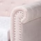 Baxton Studio Mabelle Light Pink Velvet Upholstered Daybed with Trundle 154-9395 - alternate 3